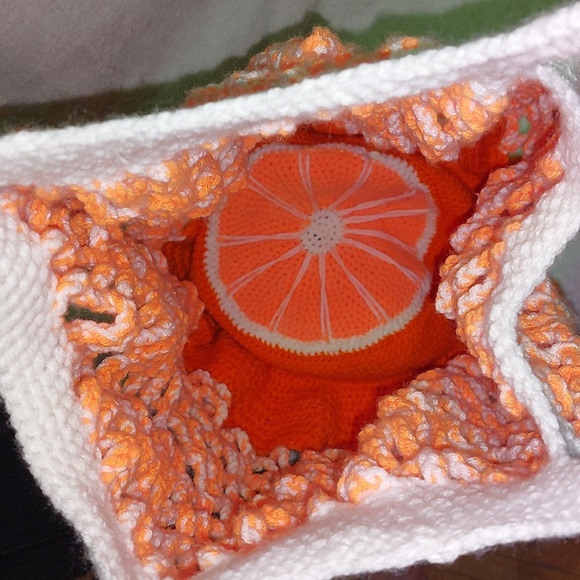 Handmade XL Reverseable Citrus Shopping Bag - Picture 6 of 6
